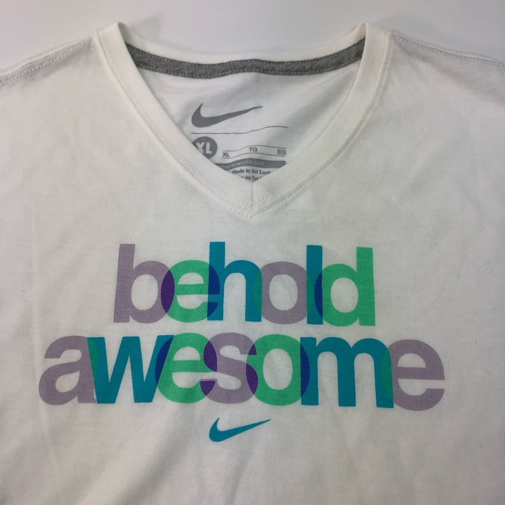 Nike V-Neck Athletic Shirt Girls XL